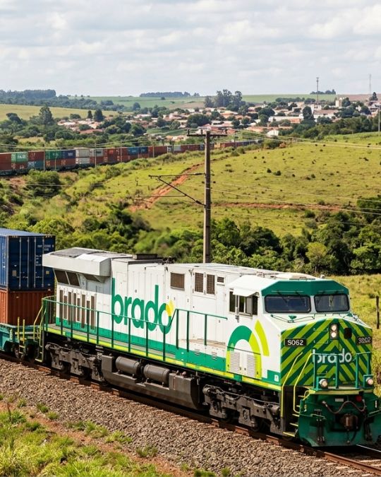 Brado Logística cresce 16% em 2025 e reforça protagonismo da ferrovia